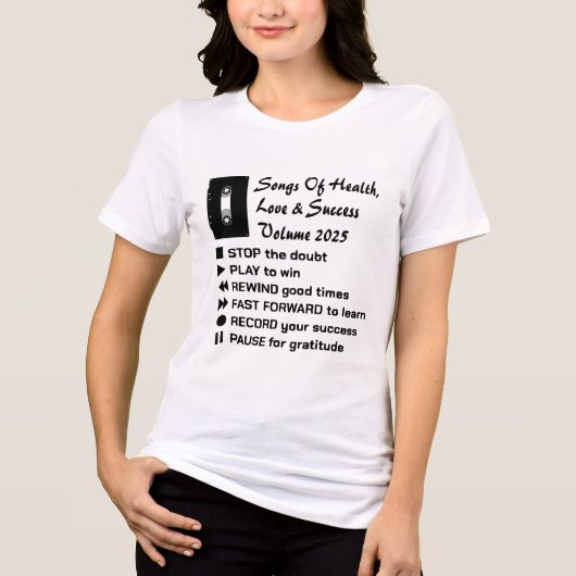 Songs of Health, Love & Succes 2025 Tri-Blend Shirt (Voorkant)
