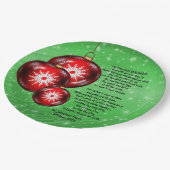 Songtekst van Christmas Carol Little Town Bethlehe Papieren Bordje (Gekanteld)