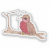 Songvogel Sticker (Voorkant)