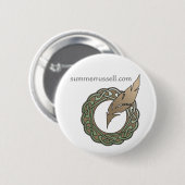 Songvogel Ventilator — offsetontwerp Ronde Button 5,7 Cm (Voorkant /achterkant)