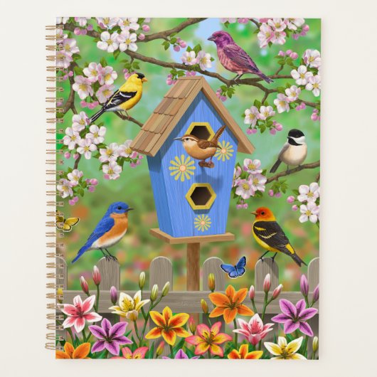 Songvogels Lily Garden Birdhouse Planner (Voorkant)