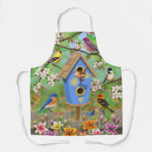 Songvogels Lily Garden Birdhouse Schort (Voorkant)