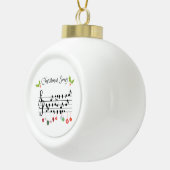 Songvogels muzieknoot keramische bal ornament (Rechts)