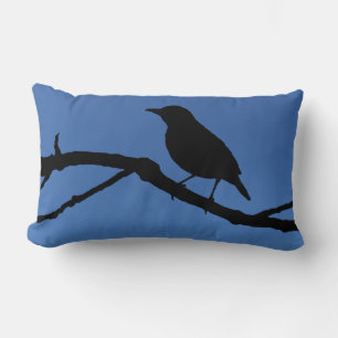Songvogelsilhouet Kussen