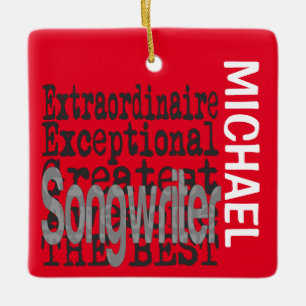 Songwriter Extraordinaire CUSTOM Keramisch Ornament