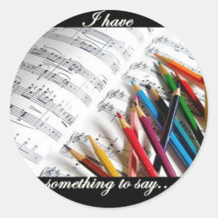 Songwriter - Ik heb iets te zeggen Ronde Sticker