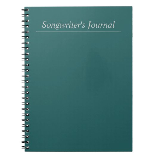 Songwriter's Journal Notitieboek (Voorkant)