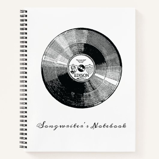 Songwriter's Notebook, album, gepersonaliseerd Notitieboek (Voorkant)