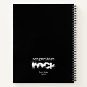 Songwriters Rock - Aangepaste Songwriter Notebook Notitieboek (Achterkant)