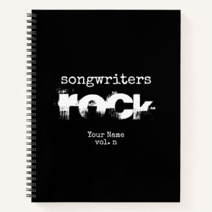 Songwriters Rock gepersonaliseerde Songwriter Note Notitieboek