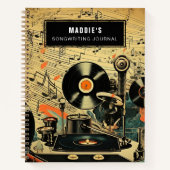 Songwriting Journal Songwriter's Notitieboek (Voorkant)