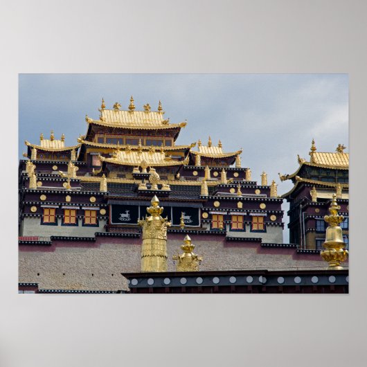 Songzanlin Tibetan Monastery - Yunnan, China Poster (Voorkant)