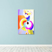 Sonia Delaunay - FLAMENCO DANCER Canvas Afdruk (Insitu (Houten vloer))