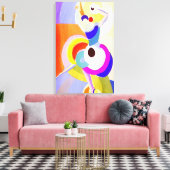 Sonia Delaunay - FLAMENCO DANCER Canvas Afdruk (Insitu (Woonkamer))