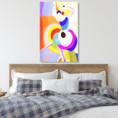 Sonia Delaunay - FLAMENCO DANCER Canvas Afdruk (Insitu (Slaapkamer))