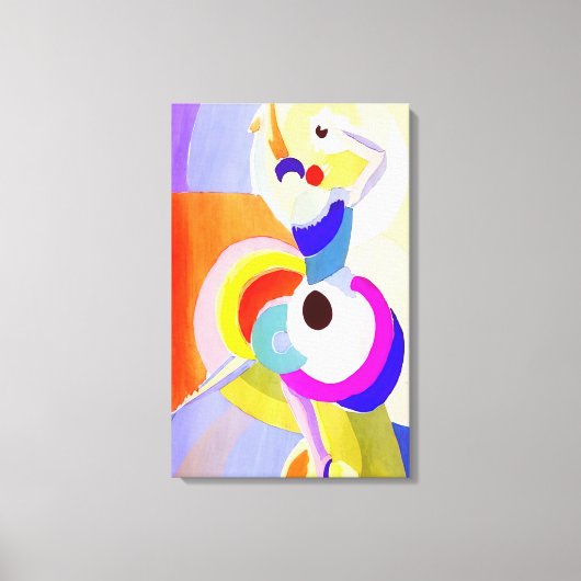 Sonia Delaunay - FLAMENCO DANCER Canvas Afdruk (Voorkant)