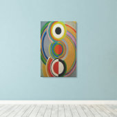 Sonia Delaunay - RYTHME 1 Canvas Afdruk (Insitu (Houten vloer))