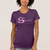 Sonia meisjes naam en betekenis S monogram t-shirt (Voorkant)