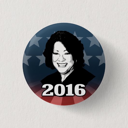 SONIA SOTOMAYOR 2016 Candidate Ronde Button 3,2 Cm (Voorkant)