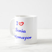 sonia sotomayor koffiemok (Voorkant links)