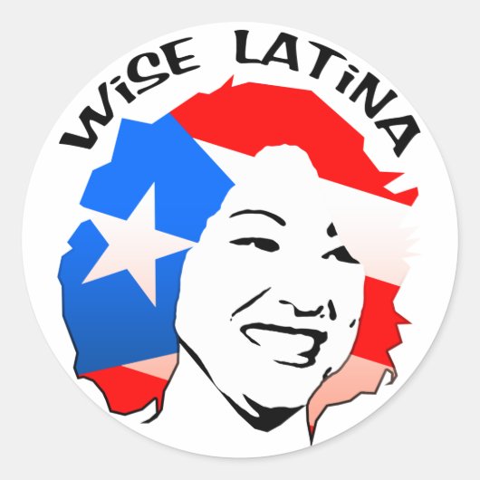 Sonia Sotomayor Wise Latina Stickers (Voorkant)