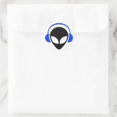 Sonic Alien Logo Ronde Sticker (Tas)
