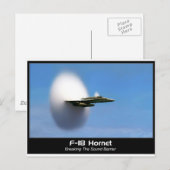 Sonic Boom F-18 Hornet Briefkaart (Voorkant / Achterkant)