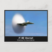 Sonic Boom F-18 Hornet Briefkaart (Voorkant)