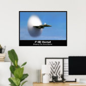 Sonic Boom F-18 Hornet Poster Print (Thuiskantoor)
