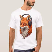 Sonic Flame – Abstract Fox in Motion T-shirt (Voorkant)