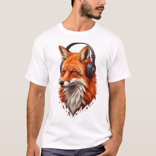 Sonic Flame – Abstracte Vos in Beweging T-shirt