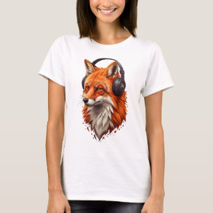 Sonic Flame – Abstracte Vos in Beweging T-shirt