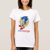 Sonic gaat sneller t-shirt (Voorkant)
