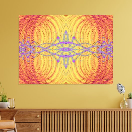 Sonic Kiss Canvas Afdruk (Insitu (Woonkamer))