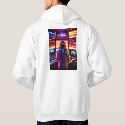 "Sonic Mixmaster: DJ Vibez" Hoodie (Achterkant)