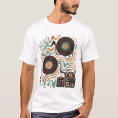 🎶 Sonic Mosaic – Abstracte DJ Vibes T-shirt (Voorkant)