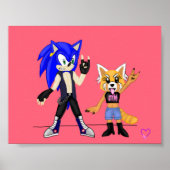 Sonic & Retsuko Poster (Voorkant)