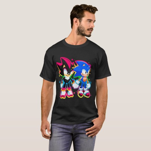 sonic shadow girl t-shirt (Voorkant volledig)