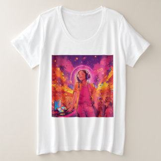 Sonic Spectrum Kleding: Waar muziek ontmoet kunst Grote Maat T-shirt