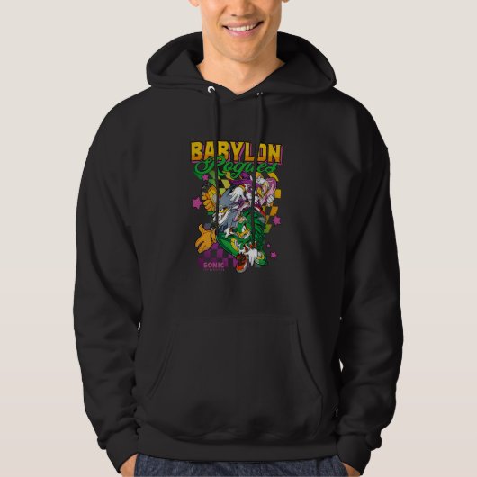 Sonic The Hedgehog Babylon Rogues Crew Retro Chest Hoodie (Voorkant)