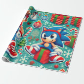Sonic the Hedgehog Christmas Cadeaupapier (Uitgerold)