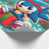 Sonic the Hedgehog Christmas Cadeaupapier (Hoek)