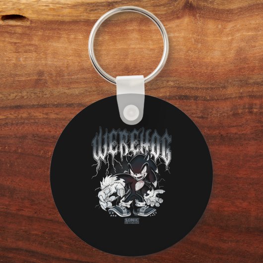 Sonic The Hedgehog Halloween Werehog Distressed St Sleutelhanger (Voorkant)