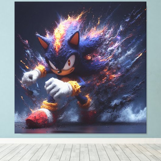 Sonic Toice Canvas Afdruk (Insitu (Houten vloer))
