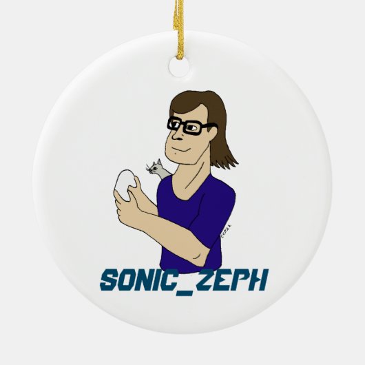 Sonic_Zeph Keramisch Ornament (Achterkant)