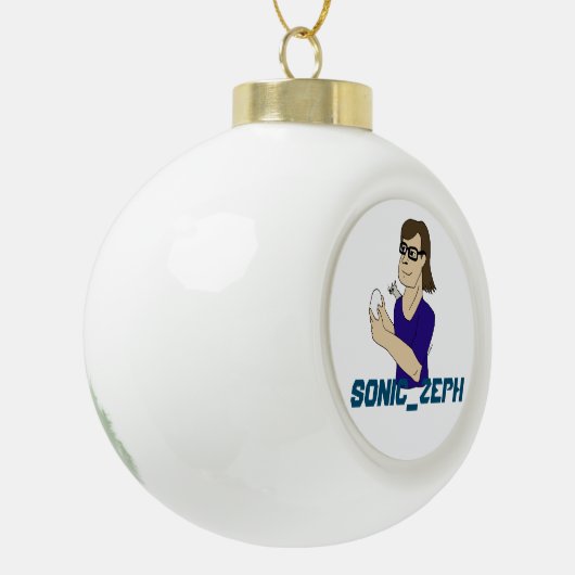 Sonic_Zeph Keramische Bal Ornament (Links)
