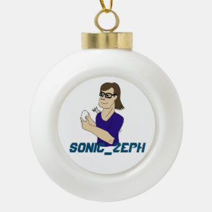 Sonic_Zeph Keramische Bal Ornament