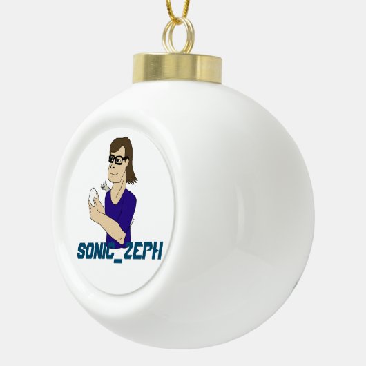 Sonic_Zeph Keramische Bal Ornament (Rechts)