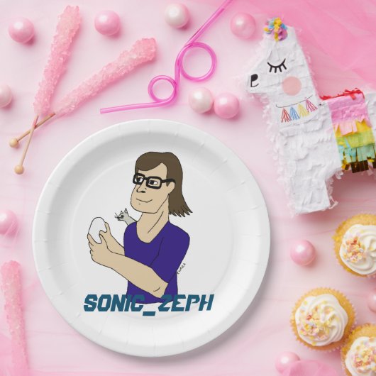 Sonic_Zeph Papieren Bordje (Feest)