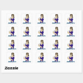 Sonic_Zeph Vierkante Sticker (Vel)